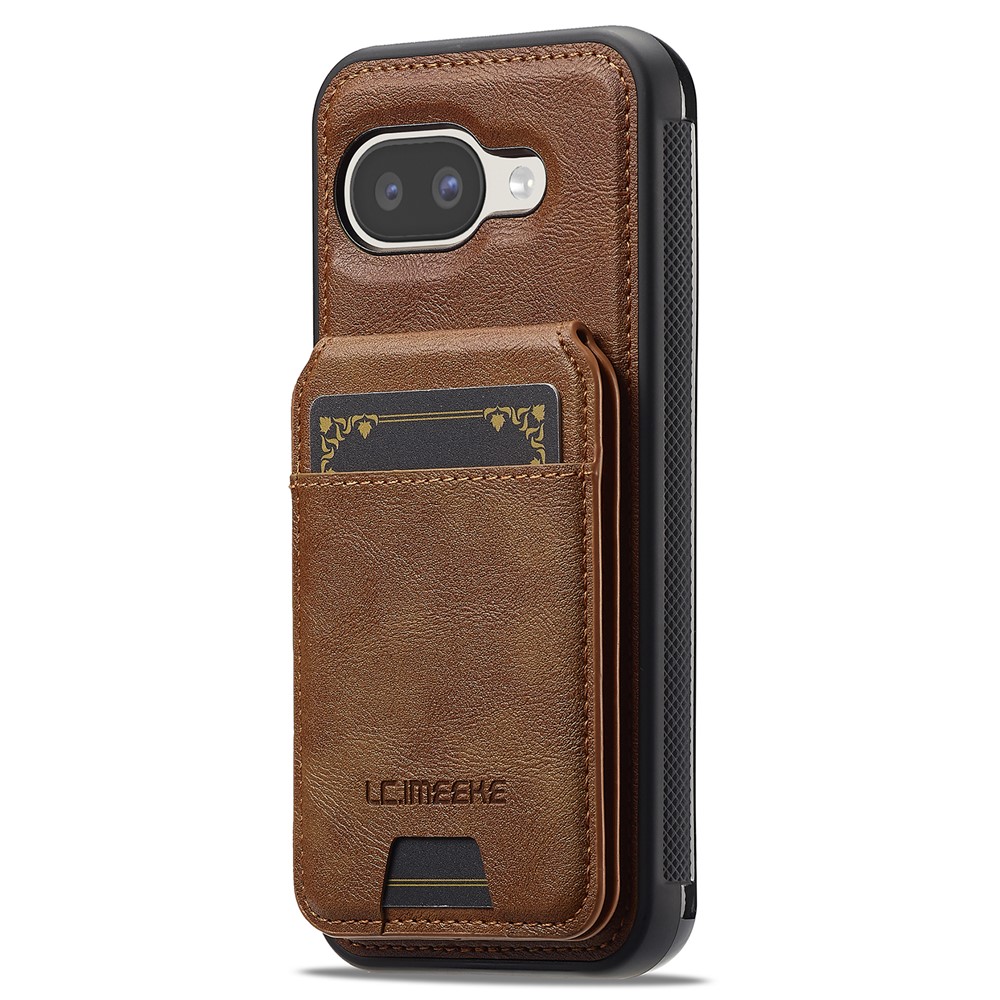 LC.IMEEKE LC.IMEEKE Google Pixel 10a Skal Med Avtagbar Korthållare Brun - Teknikhallen.se