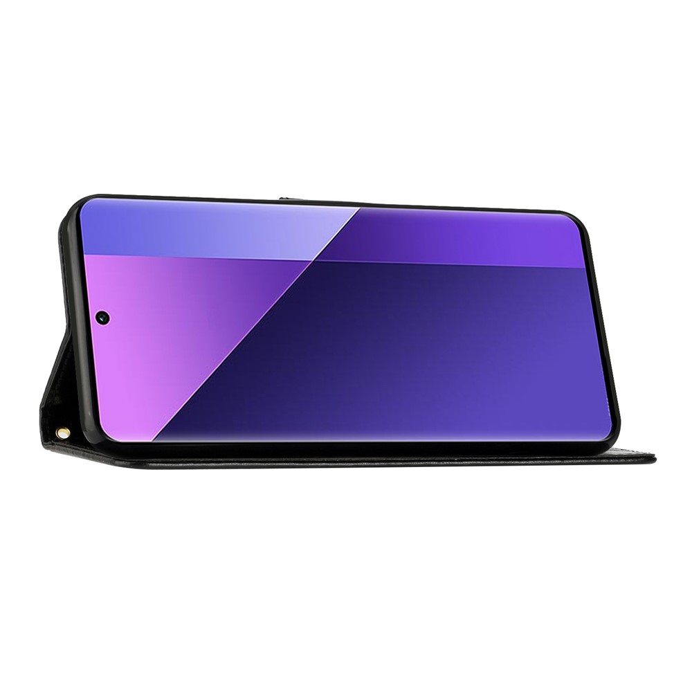  Google Pixel 10a Fodral Med Blommigt Tryck Svart - Teknikhallen.se