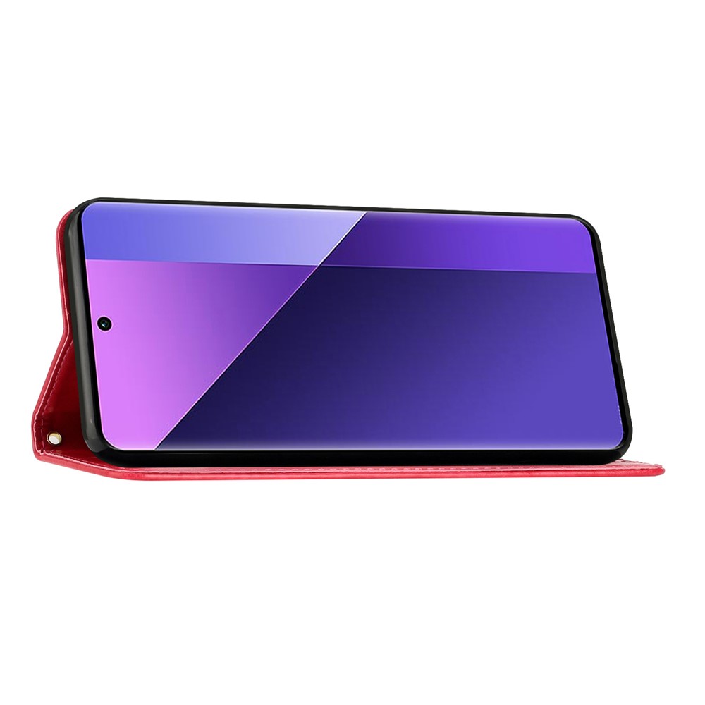  Google Pixel 10a Fodral Med Blommigt Tryck Röd - Teknikhallen.se