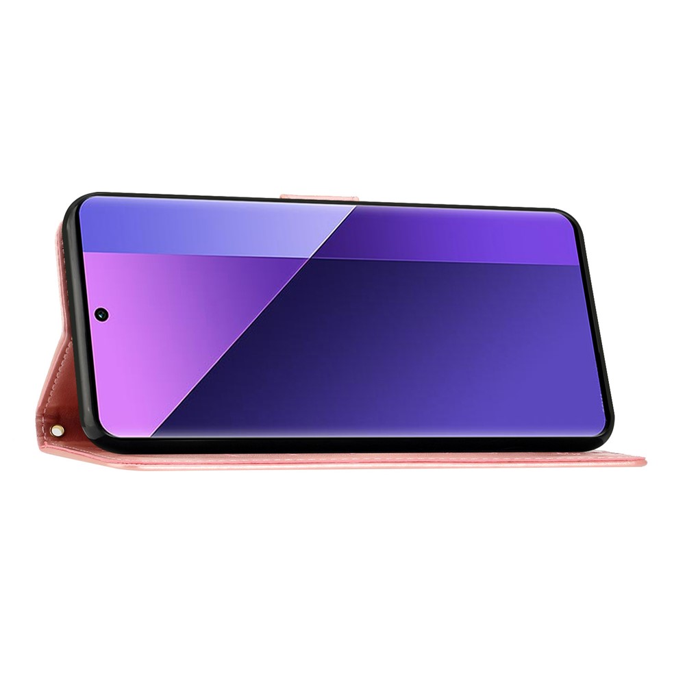  Google Pixel 10a Fodral Med Blommigt Tryck Roséguld - Teknikhallen.se