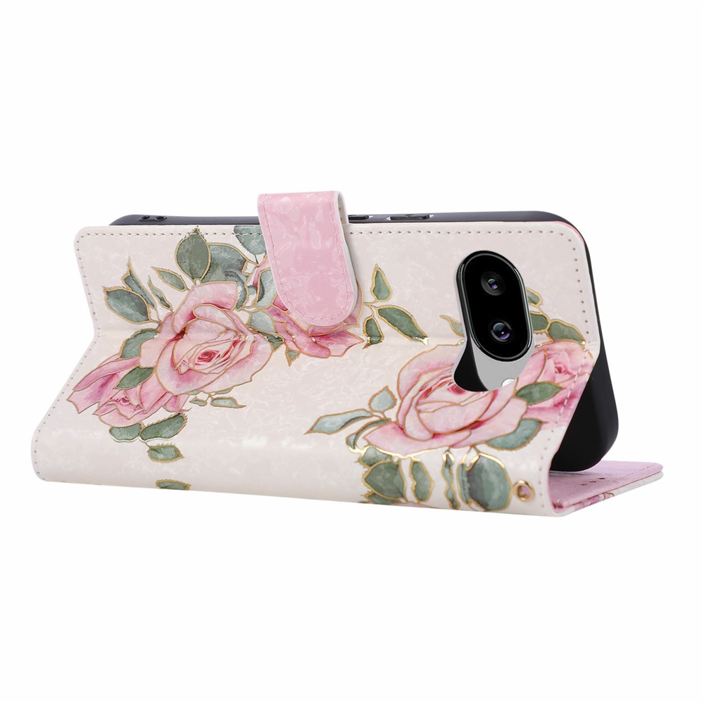  Google Pixel 10a Fodral RFID Läder Blommor - Teknikhallen.se