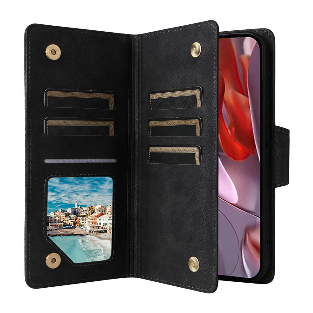  Google Pixel 10a Fodral Med Kortfack Läder Svart - Teknikhallen.se