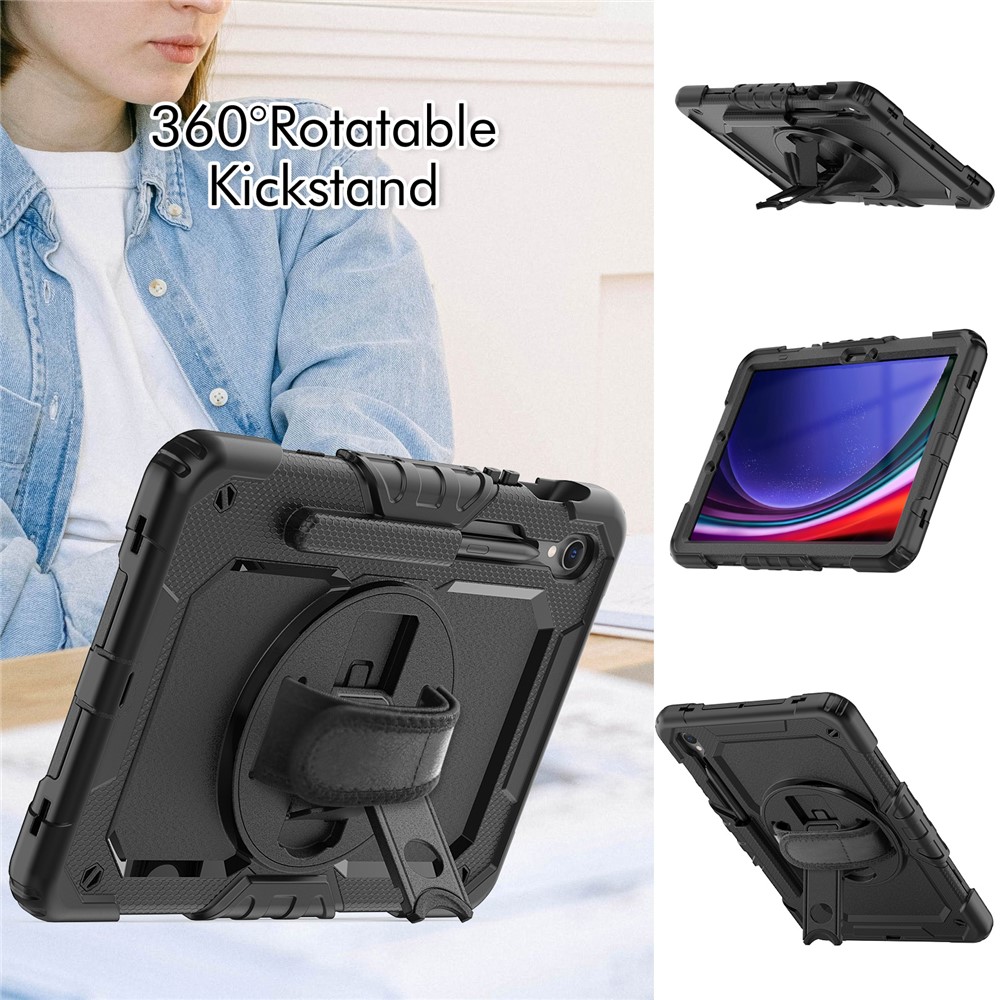  Galaxy Tab S10 Lite/S10 FE/S9 Skal 360 Shockproof Hybrid Kickstand - Teknikhallen.se