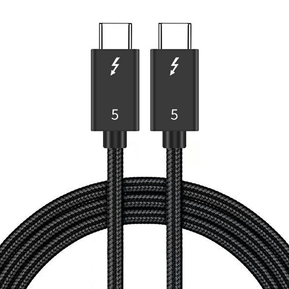  1m Thunderbolt 5 Kabel USB-C 240W 8K / 60Hz PD Svart - Teknikhallen.se