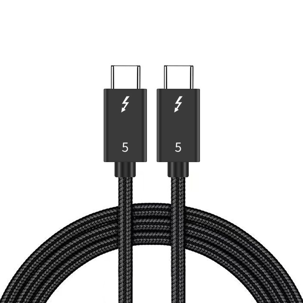  2m Thunderbolt 5 Kabel USB-C 240W 8K / 60Hz PD Svart - Teknikhallen.se