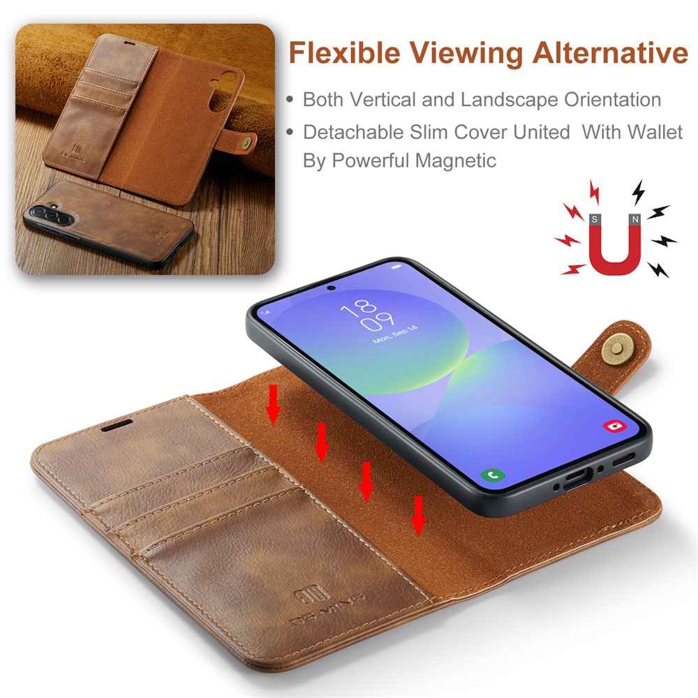 DG.MING DG.MING Samsung Galaxy A37 5G 2in1 Fodral / Skal Brun - Teknikhallen.se