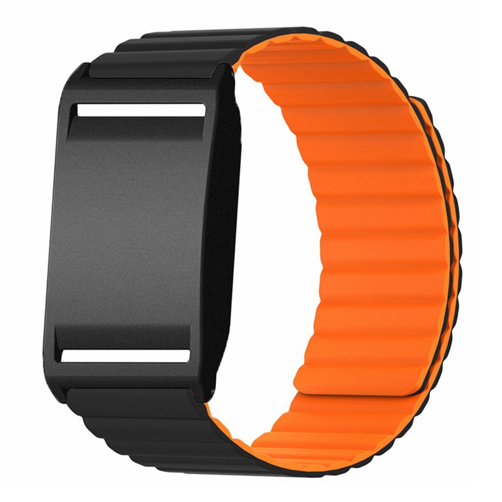  Polar Loop Klockarmband Silikon Magnetisk Loop Svart / Orange - Teknikhallen.se