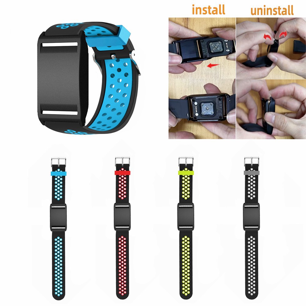  Polar Loop Klockarmband Silikon Dual-Color Grå / Svart - Teknikhallen.se