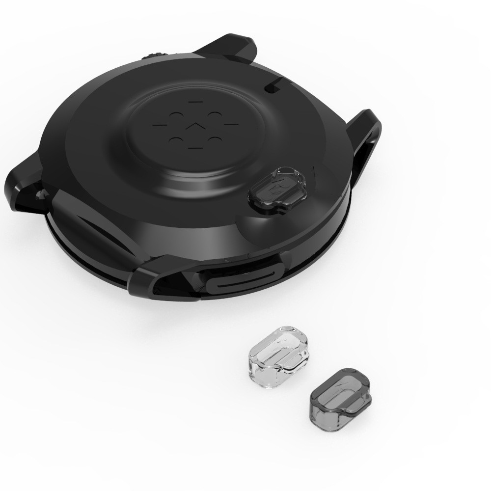  Coros Apex 2 Pro/Apex 2/Apex Pro Dammplugg TPU Tonad Svart - Teknikhallen.se