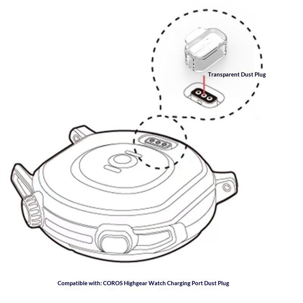  Coros Apex 2 Pro/Apex 2/Apex Pro Dammplugg TPU - Teknikhallen.se