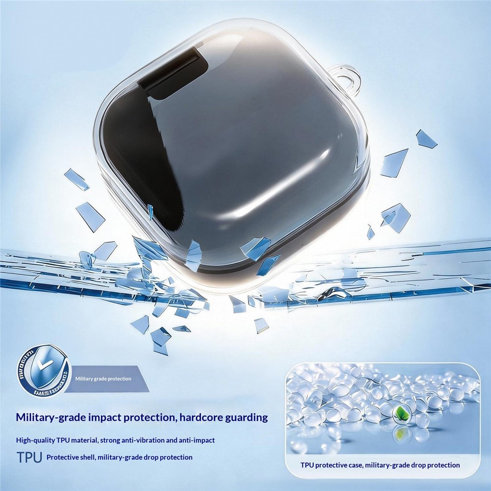  Galaxy Buds 4/4 Pro Skal Med Karbinhake TPU Transparent - Teknikhallen.se