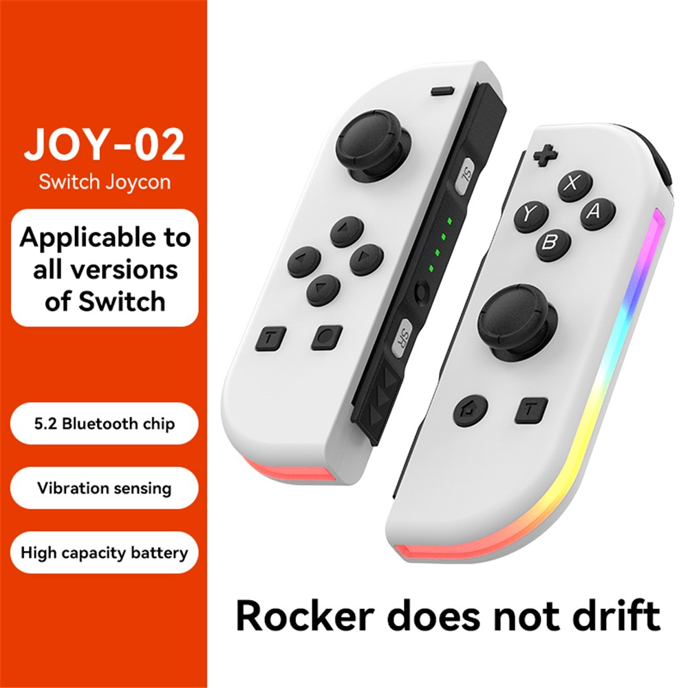  Nintendo Switch Joy-Con Kontroll RGB Vit - Teknikhallen.se