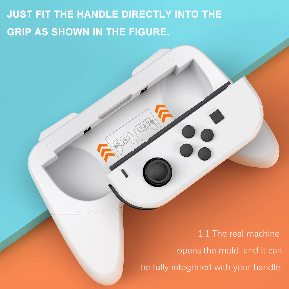 Nintendo Switch OLED 2 st Joy-Con Grepp Röd / Blå - Teknikhallen.se