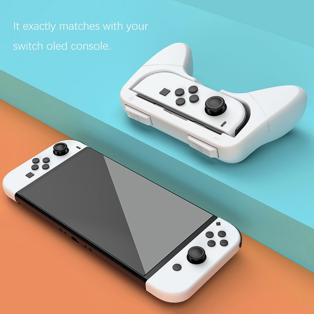  Nintendo Switch OLED 2 st Joy-Con Grepp Röd / Blå - Teknikhallen.se