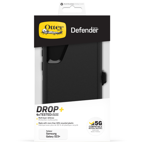 OtterBox OtterBox Samsung Galaxy S23 Plus Skal Defender Svart - Teknikhallen.se