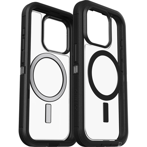 OtterBox OtterBox iPhone 15 Pro Skal MagSafe Defender XT Clear/Svart - Teknikhallen.se