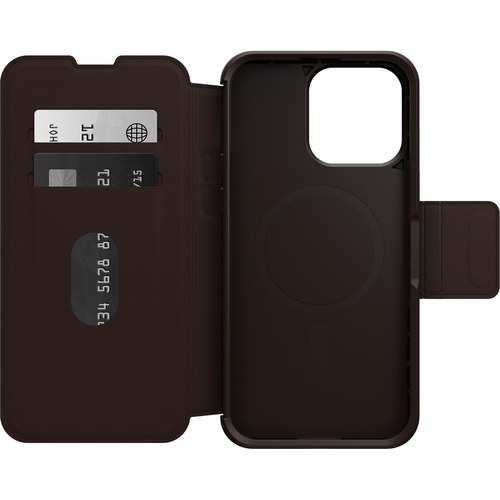 OtterBox OtterBox iPhone 15 Pro Max Fodral MagSafe Strada Espresso Brun - Teknikhallen.se