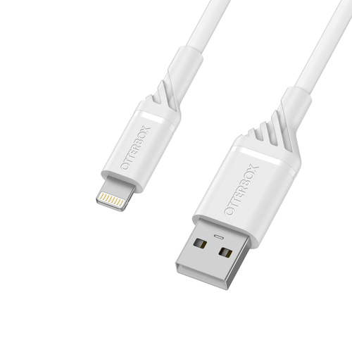 OtterBox OtterBox Standard 2m MFi Lightning - USB-A Kabel Vit - Teknikhallen.se