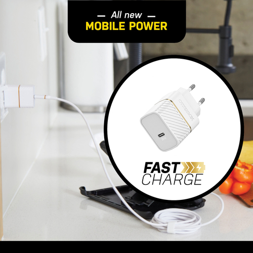 OtterBox OtterBox 30W GaN PD USB-C Väggladdare Vit - Teknikhallen.se