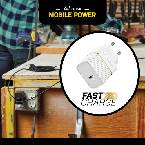 OtterBox OtterBox 30W GaN PD USB-C Väggladdare Vit - Teknikhallen.se
