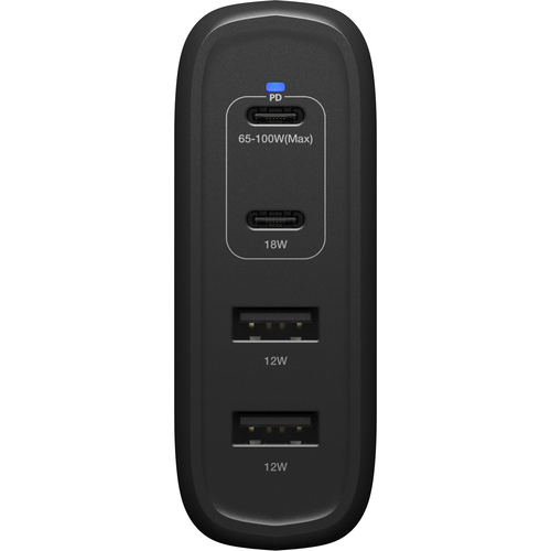 OtterBox OtterBox 100W PD 2x USB-C 2x USB-A Väggladdare Svart - Teknikhallen.se