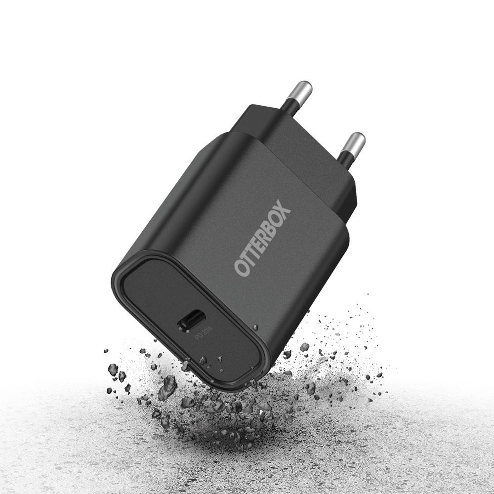 OtterBox OtterBox 20W PD USB-C Väggladdare Svart - Teknikhallen.se