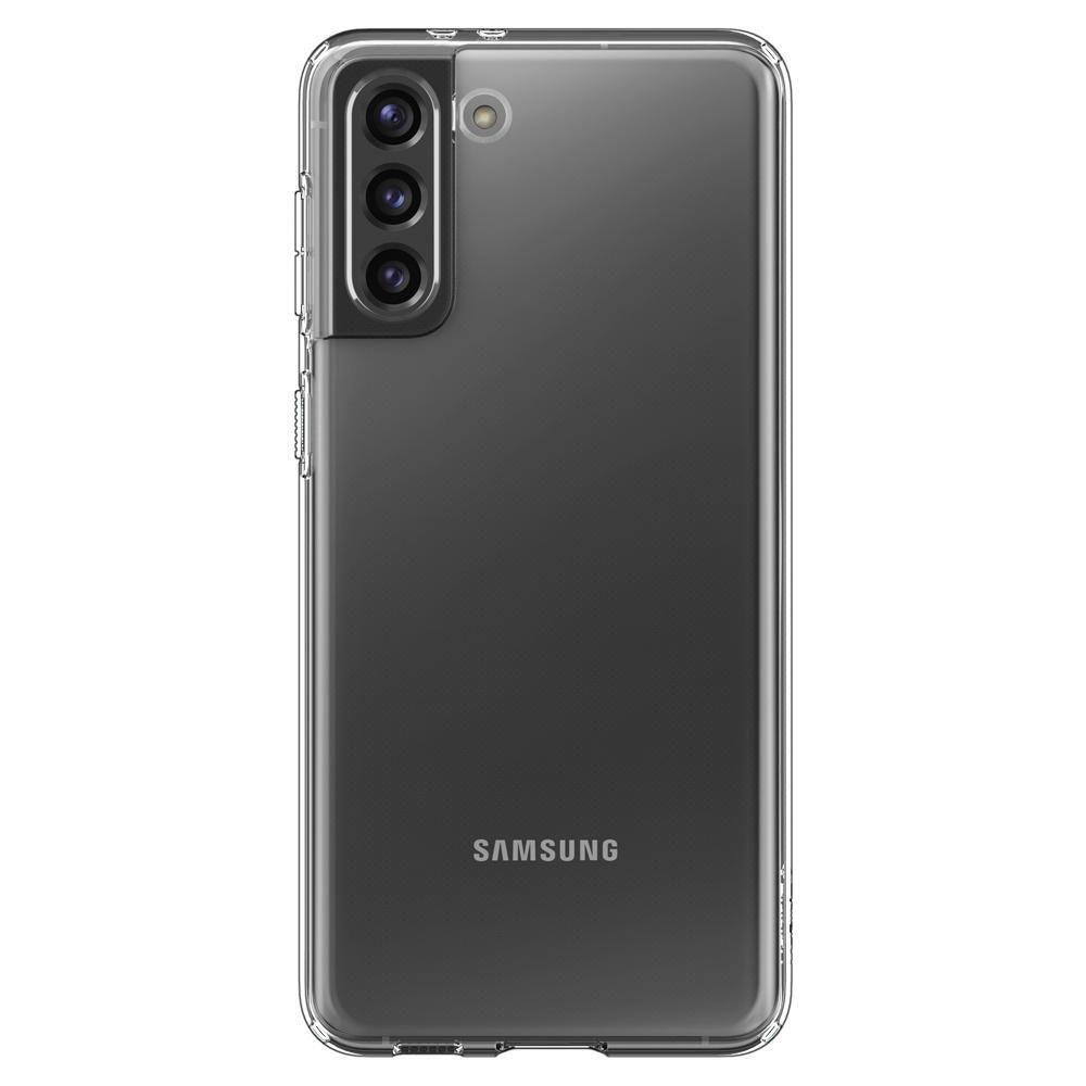 Spigen Samsung Galaxy S21 - Spigen Liquid Crystal Skal - Transparent - Teknikhallen.se