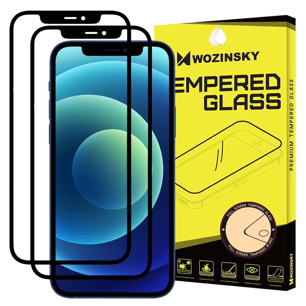 Wozinsky iPhone 11 / XR - 2-pack Wozinsky Heltäckande Skärmskydd - Svart - Teknikhallen.se