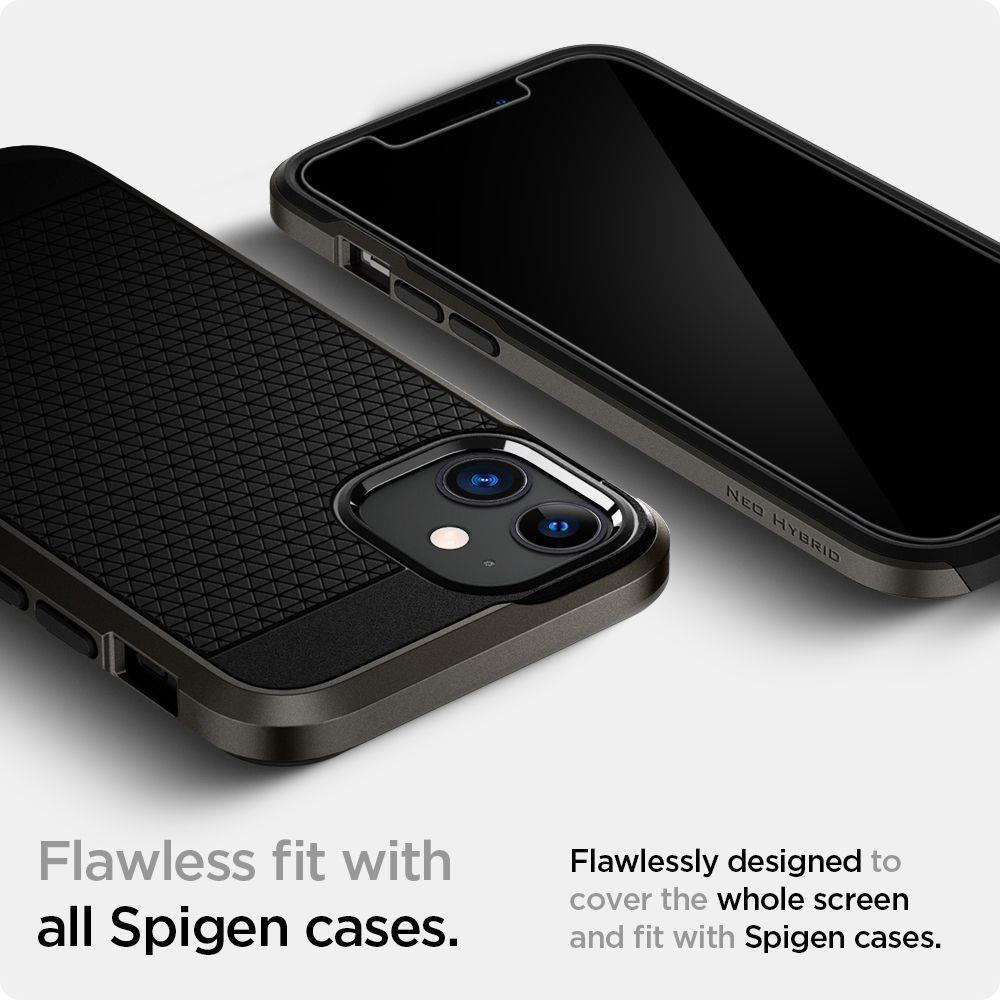 Spigen iPhone 12 / 12 Pro - Spigen 2-PACK GLAS.tR 