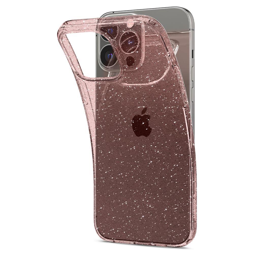 Spigen Spigen iPhone 13 Pro Max Skal Liquid Crystal Glitter Ros - Teknikhallen.se