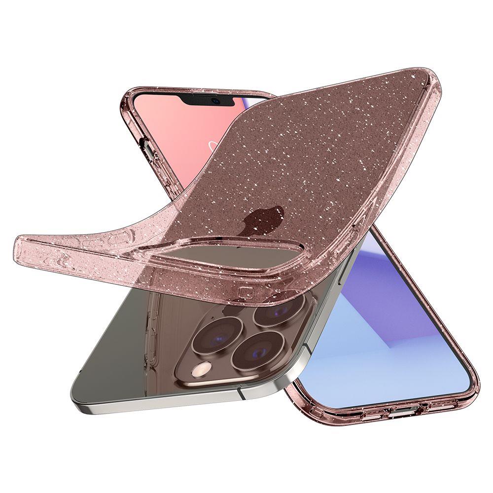 Spigen Spigen iPhone 13 Pro Max Skal Liquid Crystal Glitter Ros - Teknikhallen.se