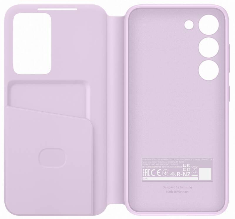 Samsung Samsung Galaxy S23 Fodral Clear View Lilac - Teknikhallen.se