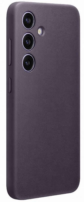 Samsung Samsung Galaxy S24 Skal Vegan Leather Dark Violet - Teknikhallen.se