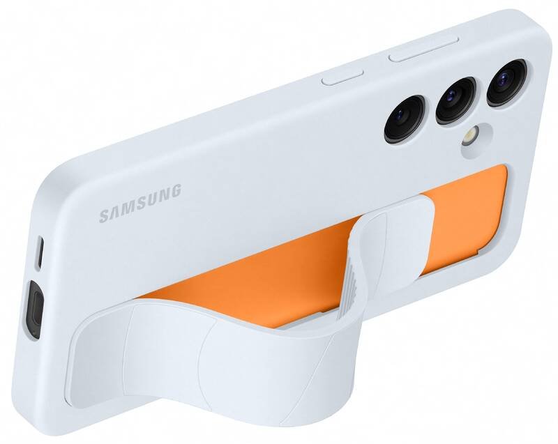 Samsung Samsung Galaxy S24 Skal Standing Grip Light Blue - Teknikhallen.se