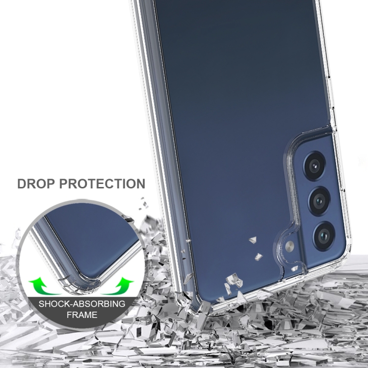  Samsung Galaxy S21 FE Skal Akryl/TPU Shockproof Transparent - Teknikhallen.se