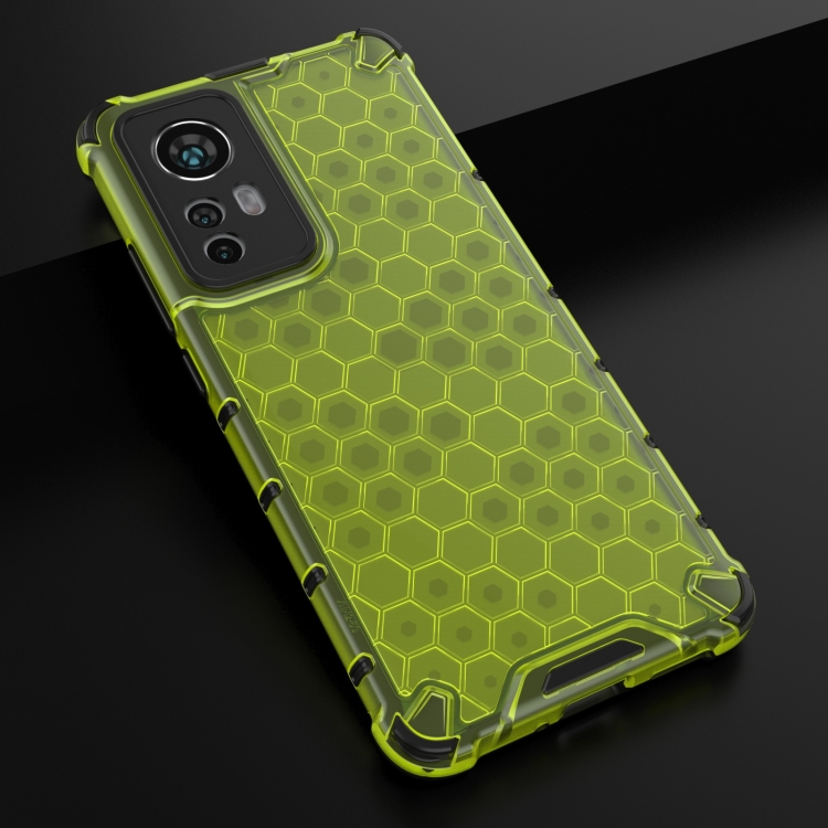  Xiaomi 12 Skal Shockproof Honeycomb Grn - Teknikhallen.se