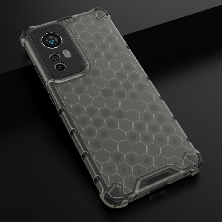  Xiaomi 12 Skal Shockproof Honeycomb Svart - Teknikhallen.se