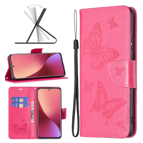  Xiaomi 12 Fodral Tryck Butterfly Rosa - Teknikhallen.se