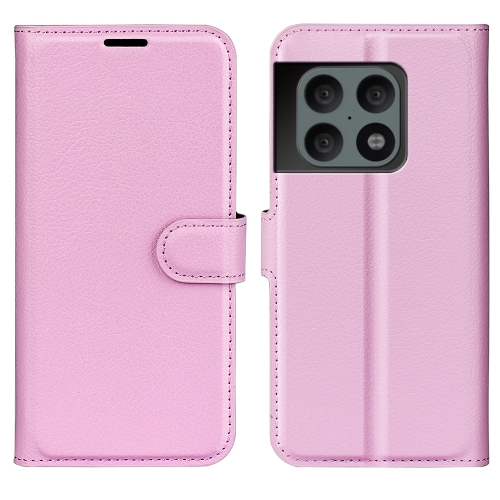  OnePlus 10 Pro 5G Fodral Litchi Textur Ljus Rosa - Teknikhallen.se