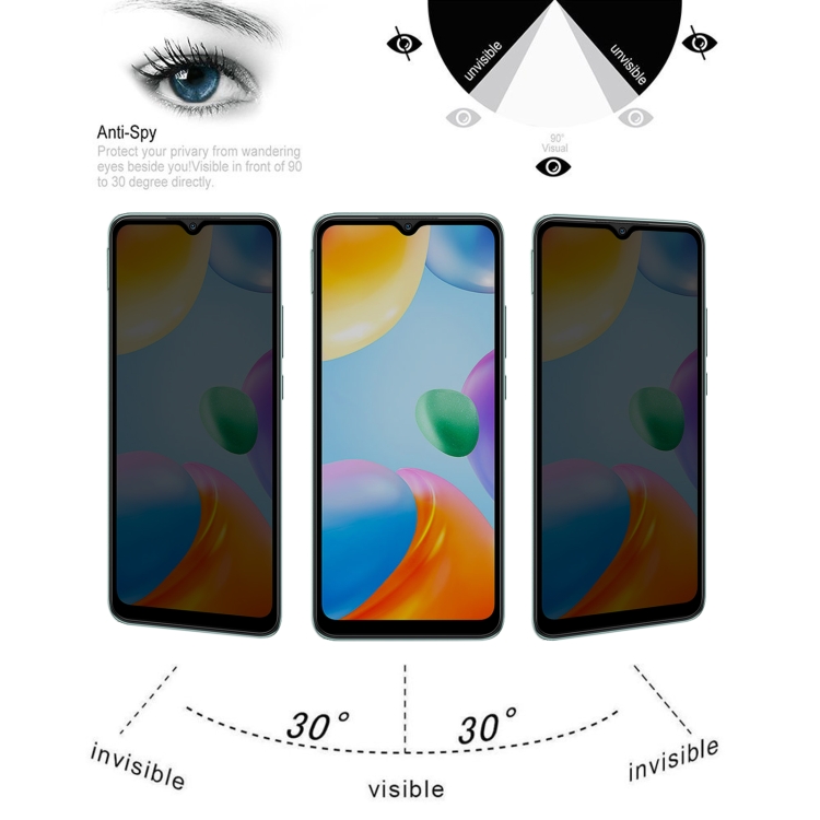  Xiaomi Redmi 10C Skrmskydd Heltckande Privacy - Teknikhallen.se