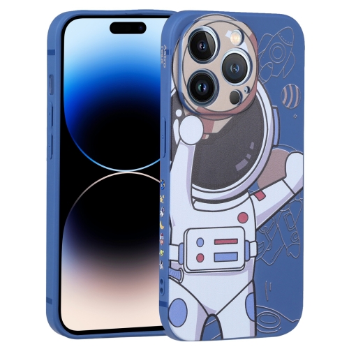  iPhone 14 Pro Skal Spaceman Blå/Beige - Teknikhallen.se