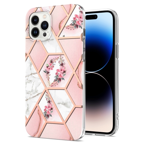  iPhone 14 Pro Skal Marmor TPU Rosa - Teknikhallen.se