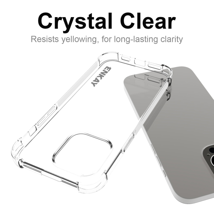 ENKAY ENKAY iPhone 14 Pro Skal Shockproof TPU Transparent - Teknikhallen.se