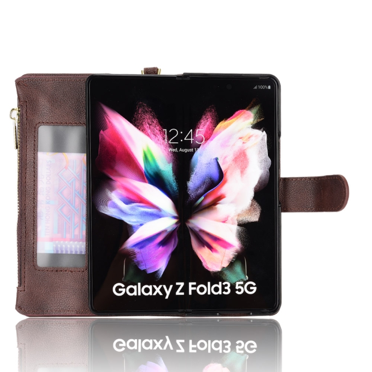  Galaxy Z Fold 3 Fodral Multifunktionell Brun - Teknikhallen.se