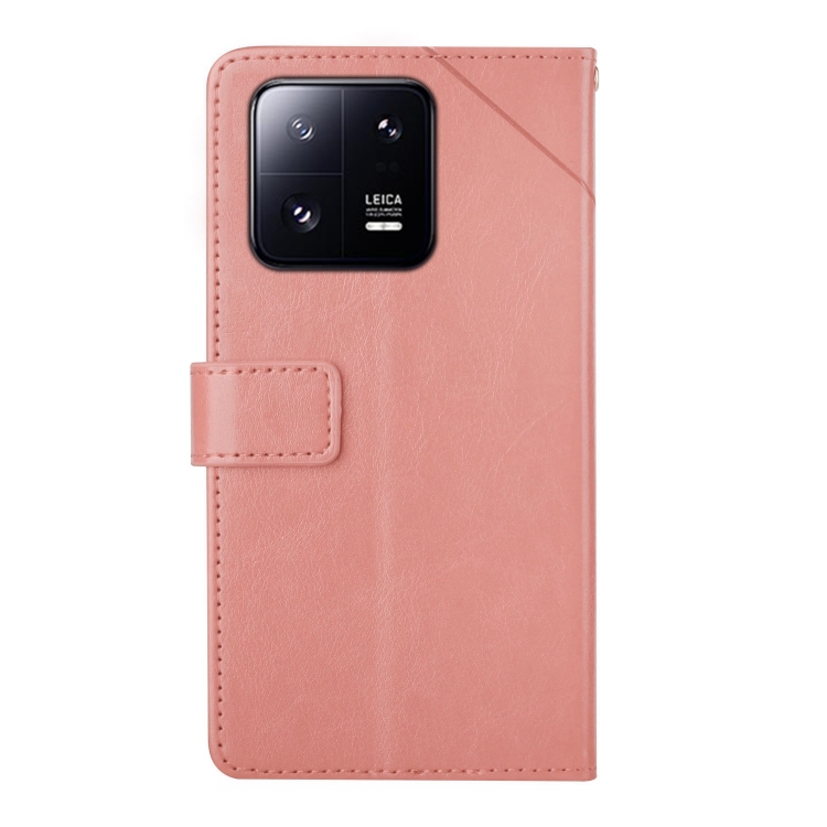  Xiaomi 13 5G Fodral Y-Design Läder Roséguld - Teknikhallen.se