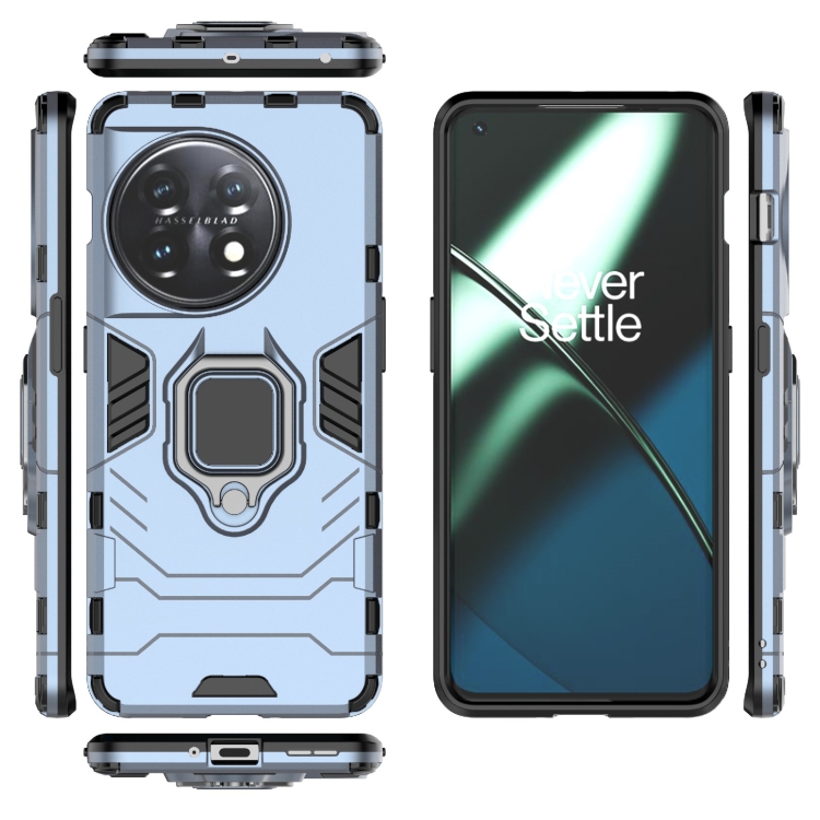  OnePlus 11 5G Skal Ring Hybrid Armor Navy Blue - Teknikhallen.se