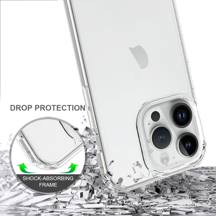  iPhone 15 Pro Skal Akryl/TPU Shockproof Svart - Teknikhallen.se