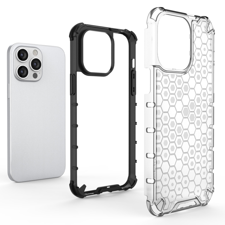  iPhone 15 Pro Skal Honeycomb Shockproof Grn - Teknikhallen.se