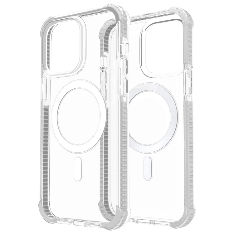  iPhone 15 Pro Skal Shockproof MagSafe Hybrid Transparent - Teknikhallen.se
