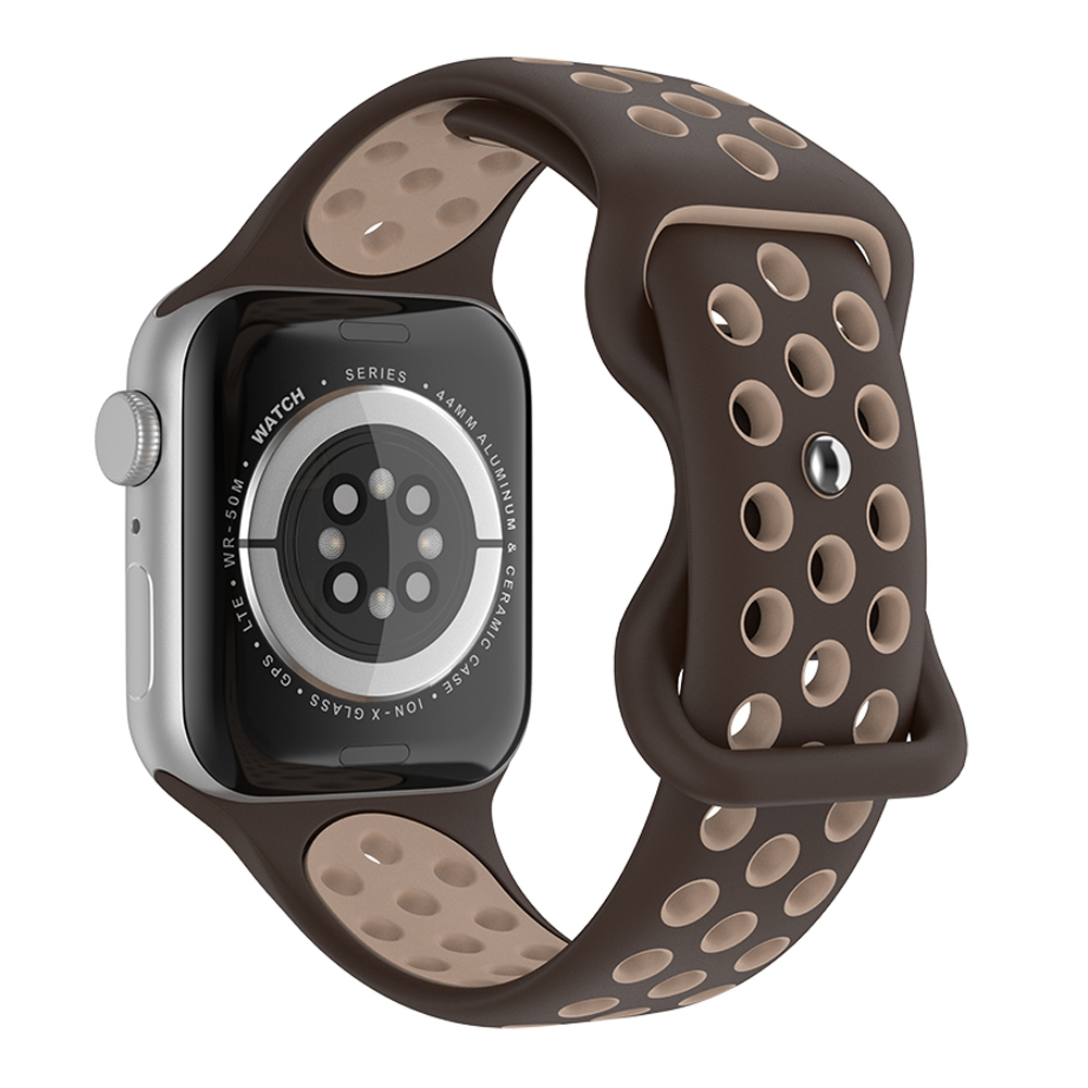 ColorPop Sportarmband Dual-Color Apple Watch 41/40/38 mm (M/L) Brun - Teknikhallen.se